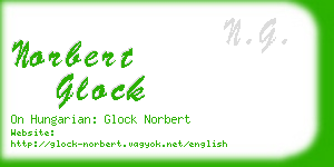 norbert glock business card